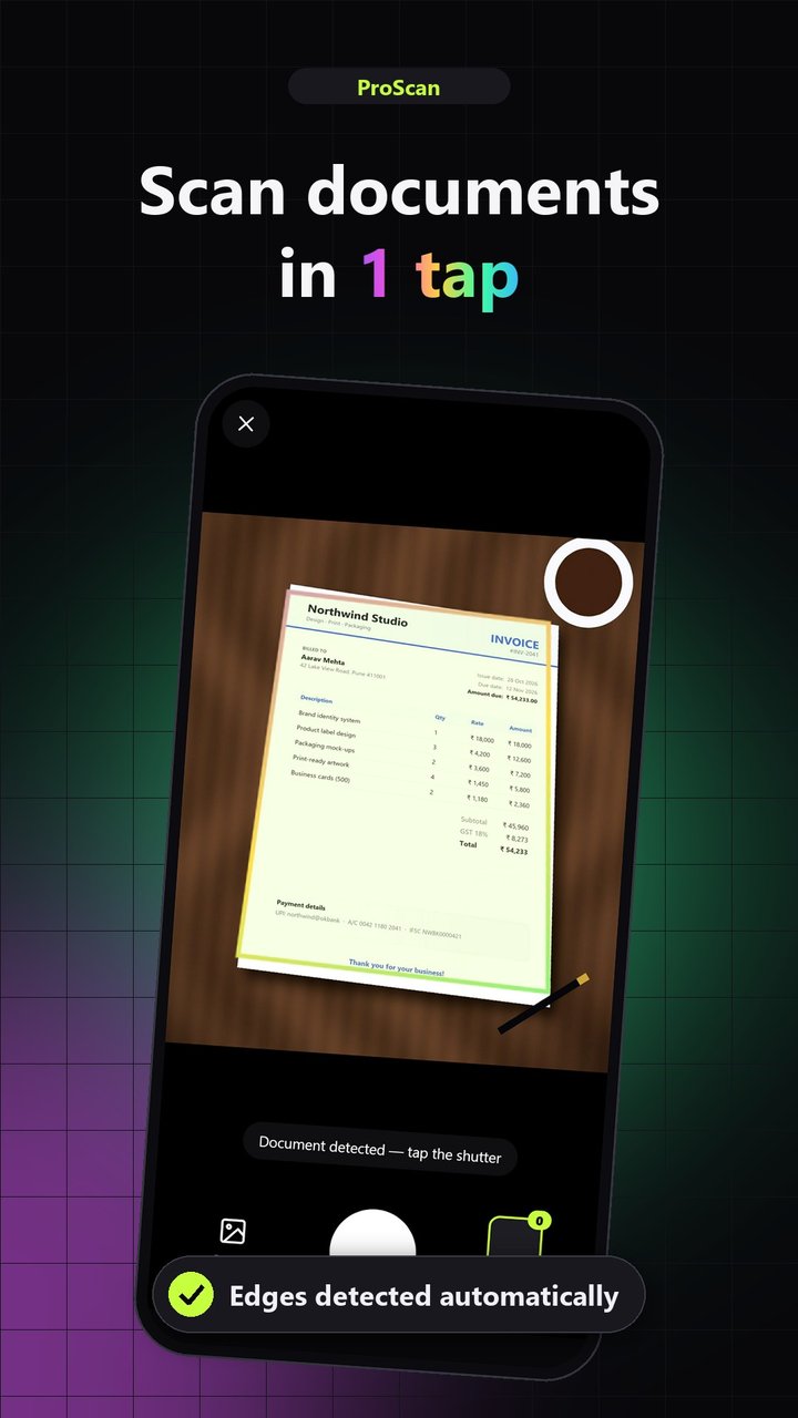 Scan in 1 tap